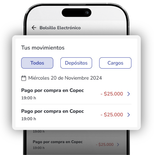 Pantalla App BancoEstado