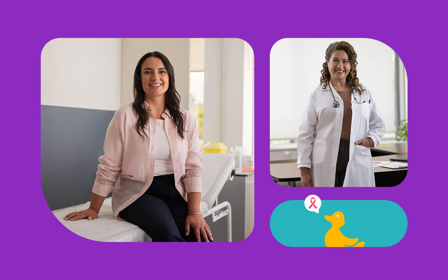 Paciente y doctora en consulta preventiva