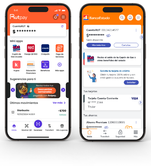 Paso 2 inicio App Rutpay