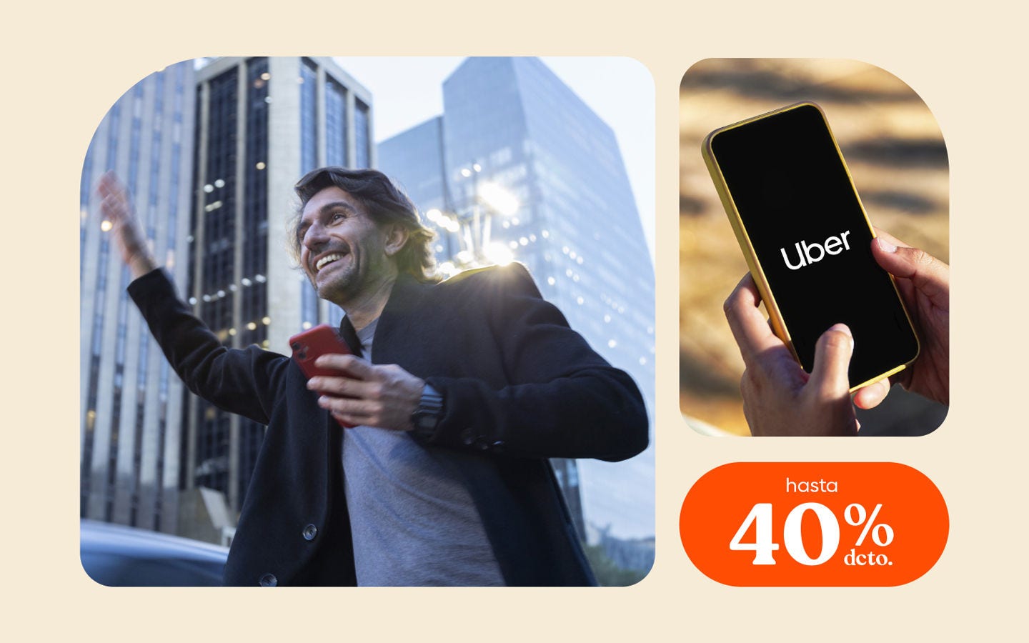 Uber hasta 40% de descuento