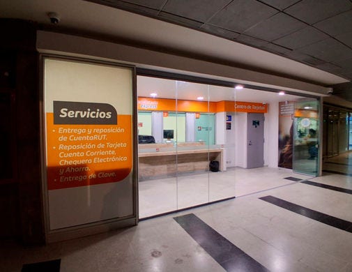 Centro de Tarjetas BancoEstado Express, Metro Vespucio Norte