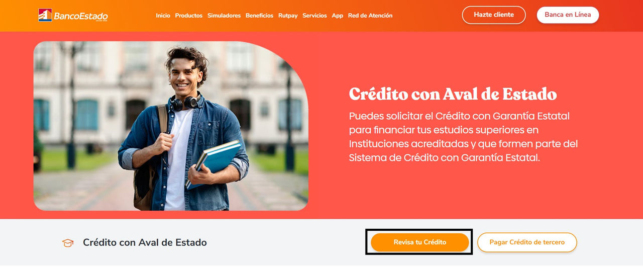 Paso Revisa tu crédito con aval del estado
