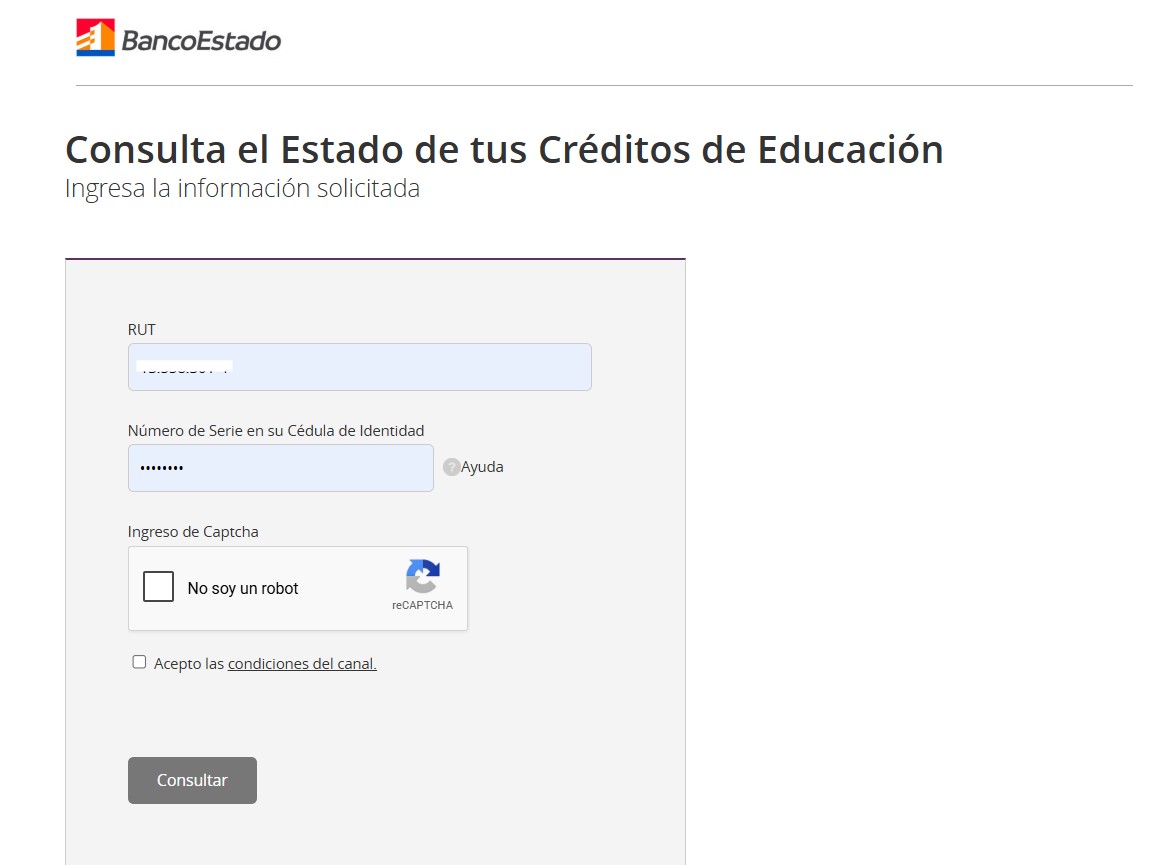 Paso Consulta el Estado de tus Créditos de Educación