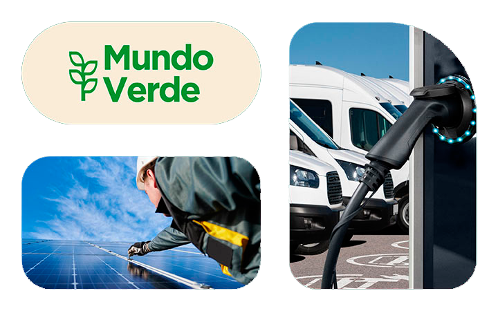 Hombre limpiando paneles solares Hombre limpiando paneles solares