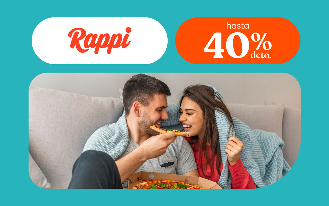Rappi hasta 40% de descuento
