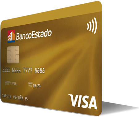 Tarjeta Visa Dorada