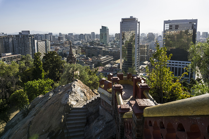 Vista de Santiago desde Cerro Santa Lucía Vista de Santiago desde Cerro Santa Lucía
