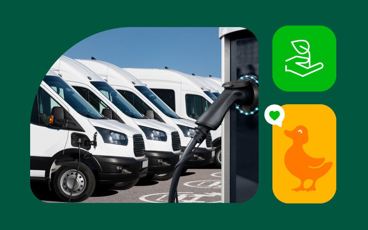 Auto eléctrico cargándose Auto eléctrico cargándose