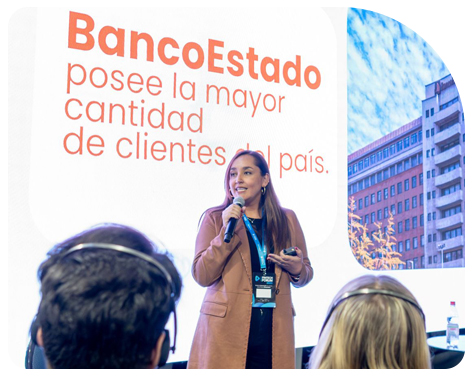 Presentadora en Chile Fintech Forum 2025
